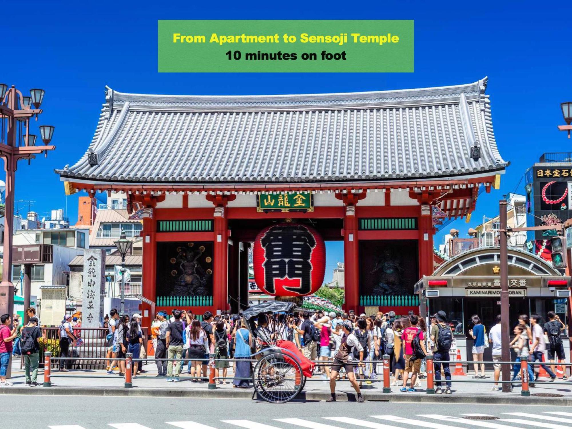 טוקיו 桜の川7 Asakusa 901 Kuramae Train 3Mins Free Wifi Eight People Quiet,Cook,Perfect Facilities מראה חיצוני תמונה